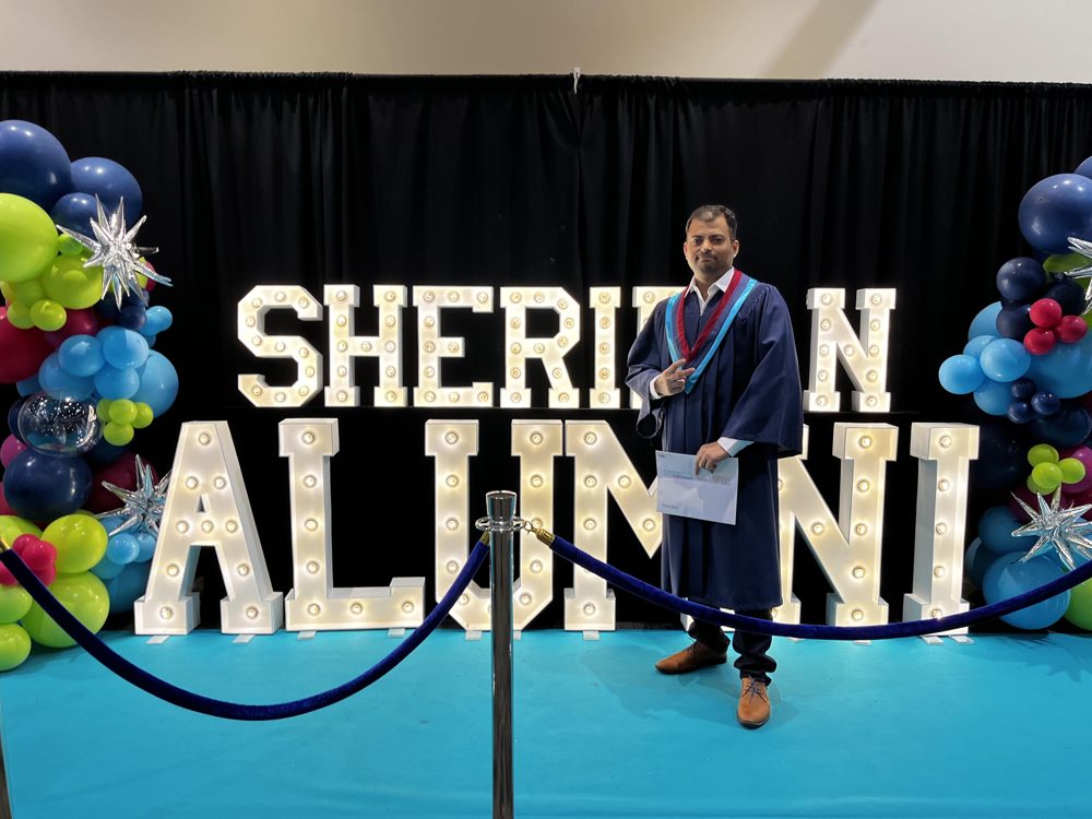 Vid at his Sheridan College graduation